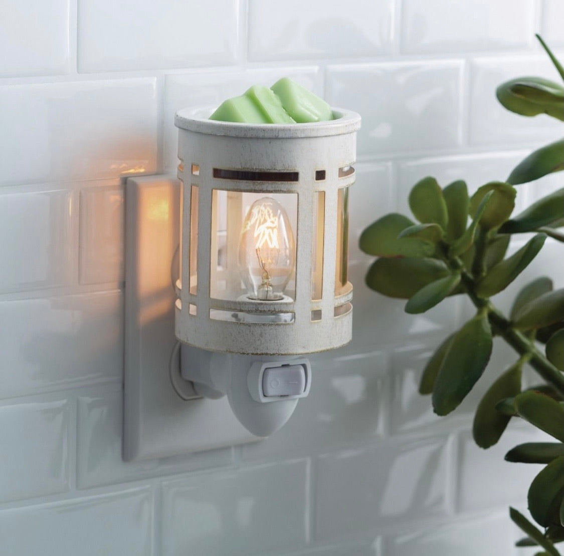White Mission Pluggable Wax Warmer
