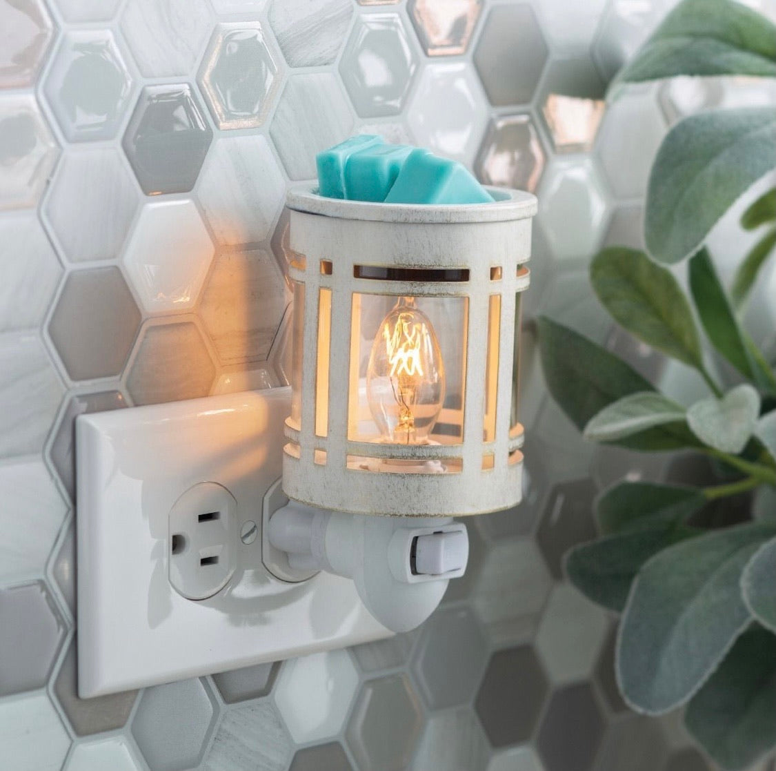 White Mission Pluggable Wax Warmer