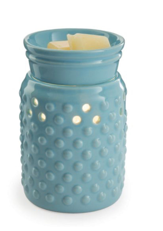 Blue Hobnail Midsize Fragrance Warmer