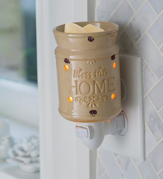 Bless This Home Pluggable Mini Wax Warmer