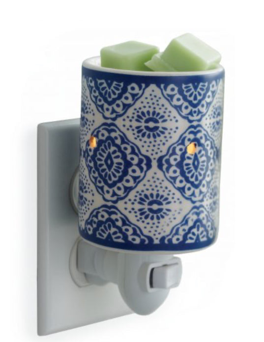 Porcelain Indigo Mini Pluggable Wall Warmer