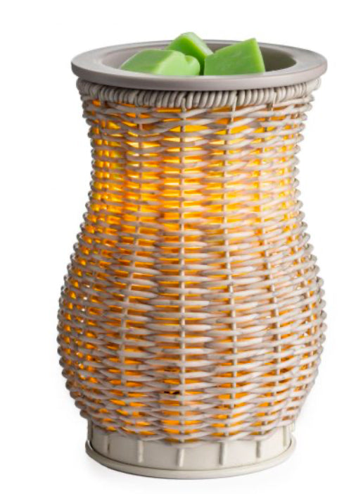 Grey Wicker Fragrance Warmer
